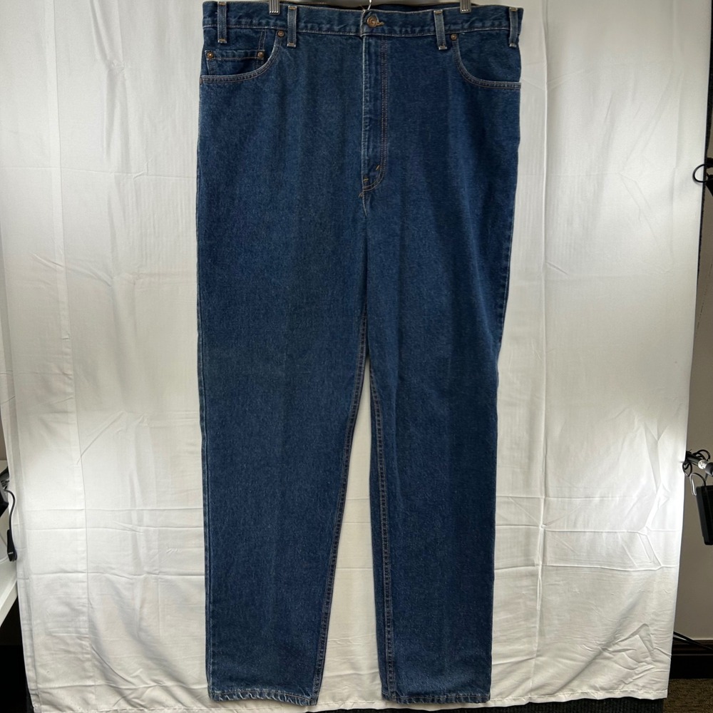 Levi's 540 Relaxed Fit Jeans Mens 42x34 Blue Vintage Brown Tab USA Made Y2K